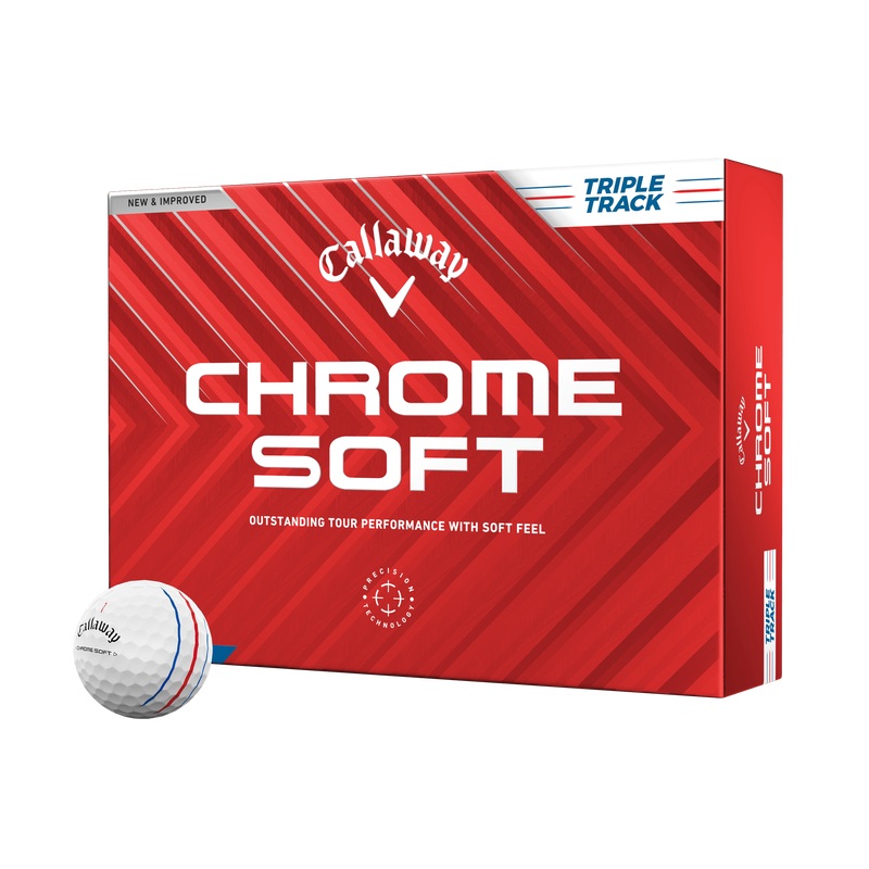 Callaway 2024 Chrome Soft Triple Track Golf Balls Dozen