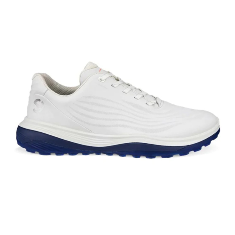 Ecco Men’s LT1 Golf Shoe – White/Blue EU 41