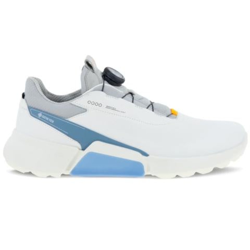 Ecco Mens Biom Hybrid 4 BOA Golf Shoes – White/Retro Blue (Size EU 45 Only) EU45