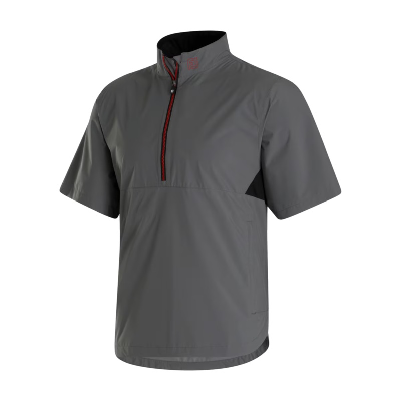 FootJoy HydroLite X Short Sleeve Rain Shirt Charcoal/Black M