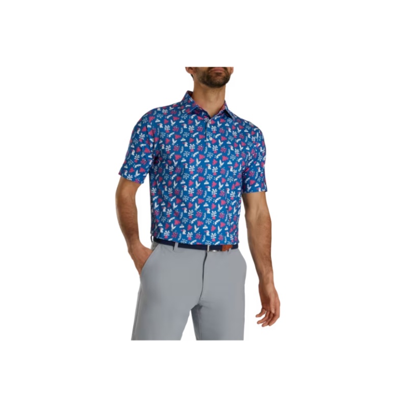 FootJoy Men’s Jungle Leaves Lisle Polo M