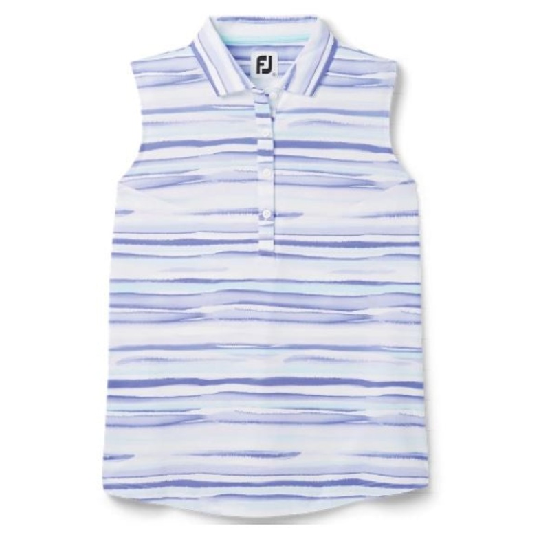 FootJoy Women’s Sleeveless Watercolour Polo Small Watermelon