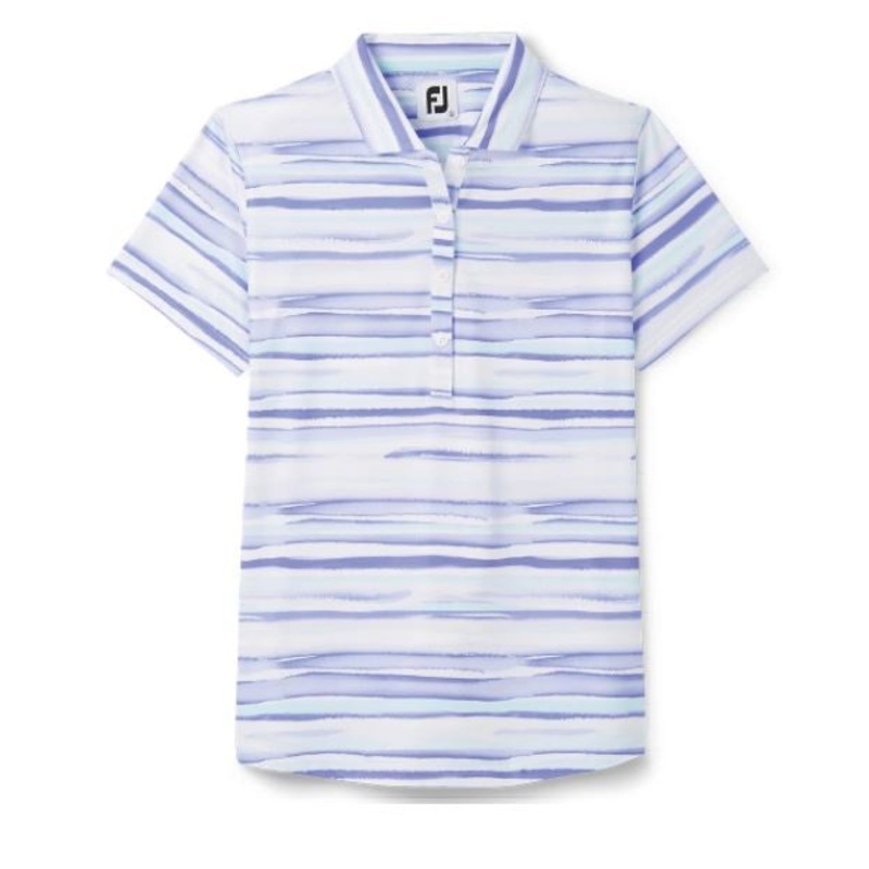 FootJoy Women’s Watercolour Lisle Shirt Violet Small