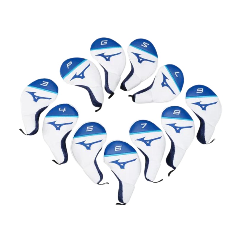 Mizuno Tour Iron Headcover Set White/Blue