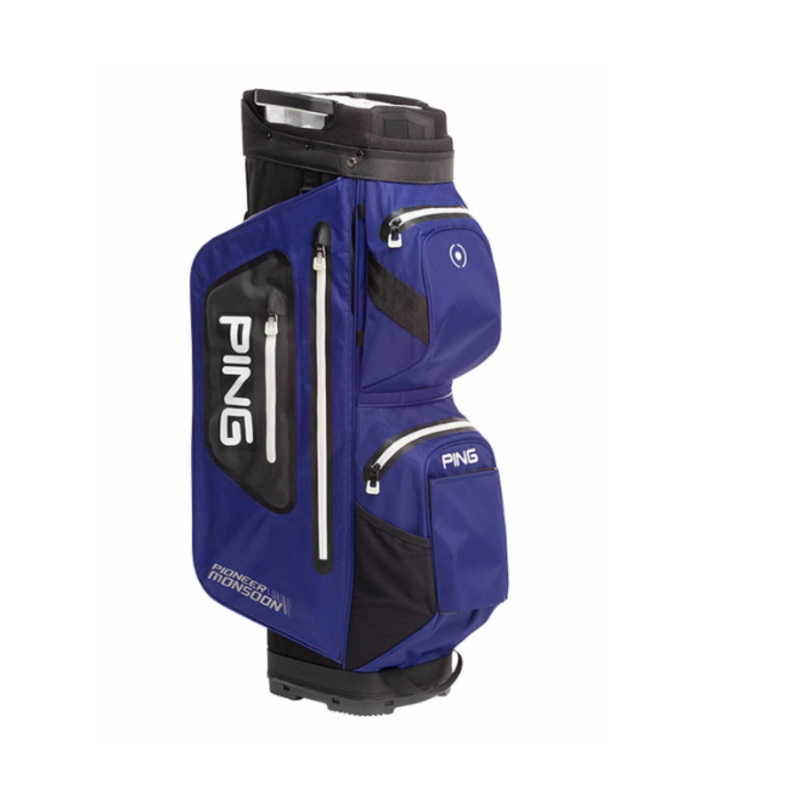 PING Pioneer Monsoon Cart Bag Royal Blue/Black/White