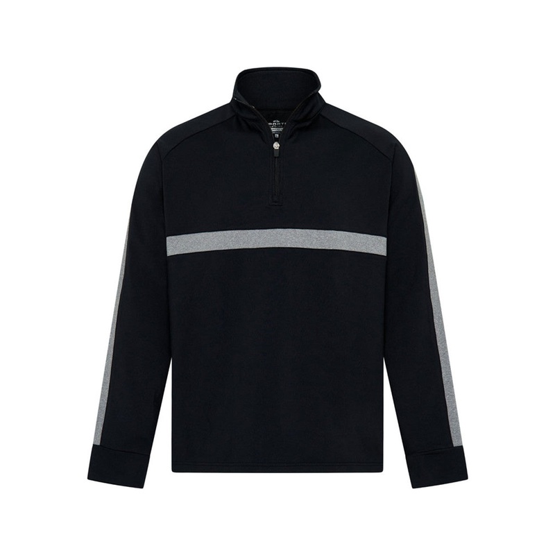 Sporte Leisure Ash Men’s 1/4 Zip Pullover Black Ash Medium