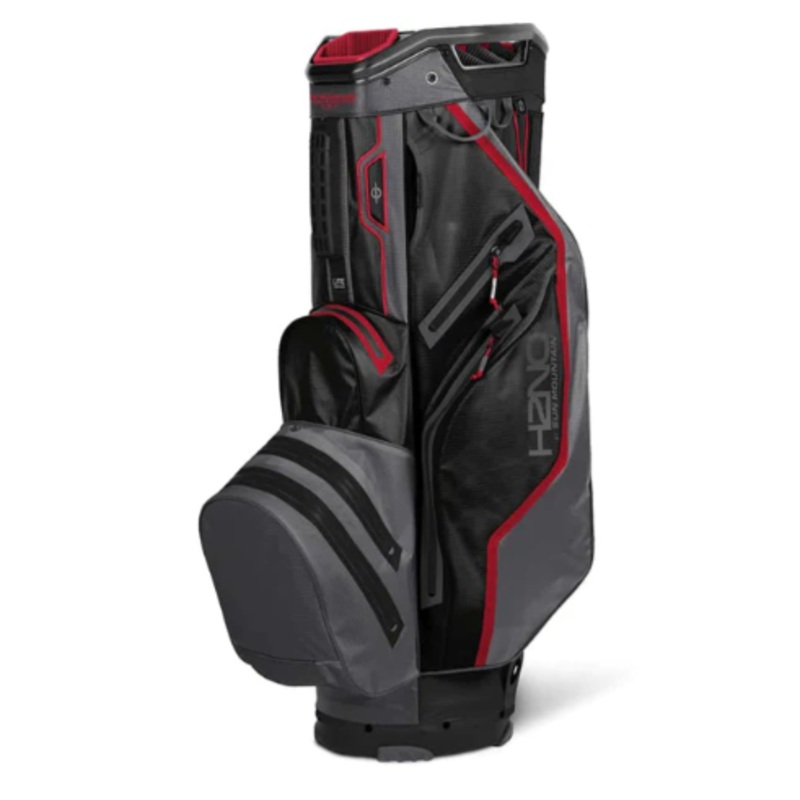 Sun Mountain H2NO Lite Cart Bag Black/Gunmetal/Red