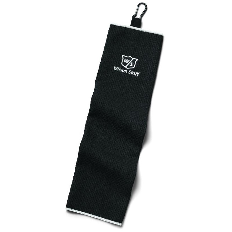 Wilson Tri-Fold Golf Towel Black