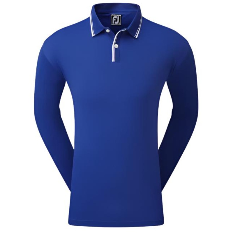 Footjoy Lightweight Long Sleeve Pique Sun Protection Men’s Shirt White Medium