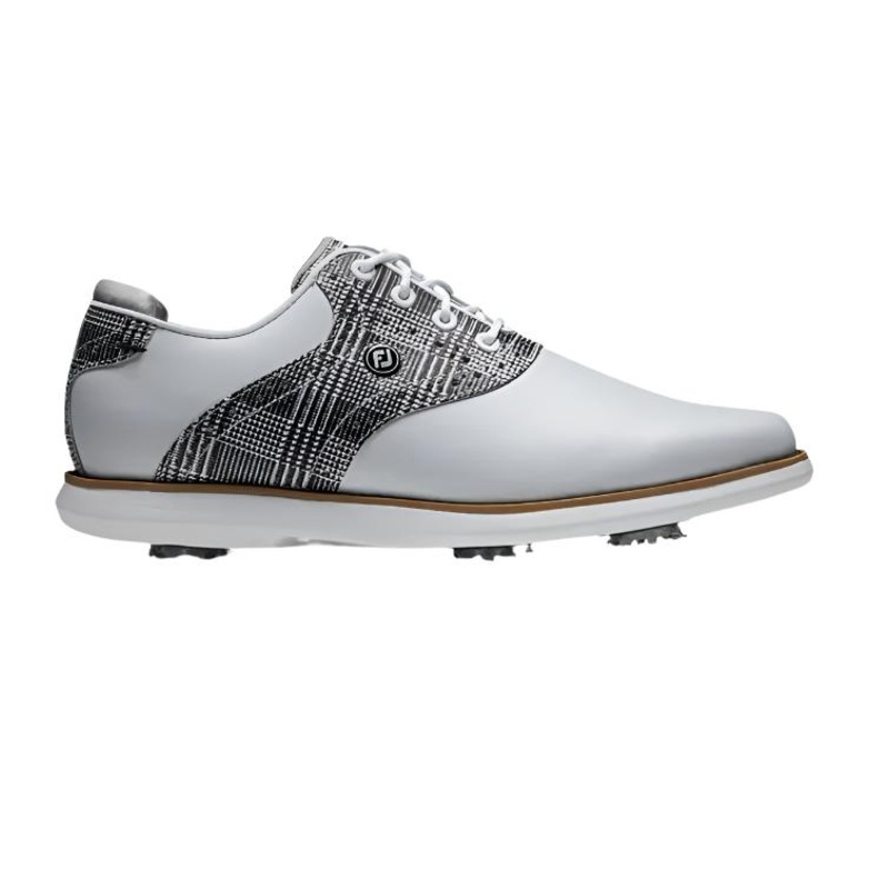 FootJoy Womens Traditions Golf Shoes White/Dark Multi Print US 6