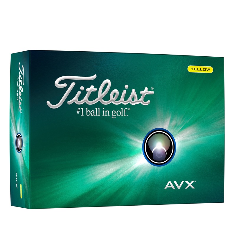 Titleist 2024 AVX Golf Balls | Yellow Dozen