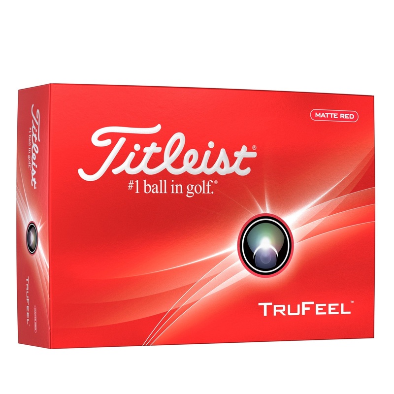 Titleist TruFeel Matte Golf Balls | Red Dozen