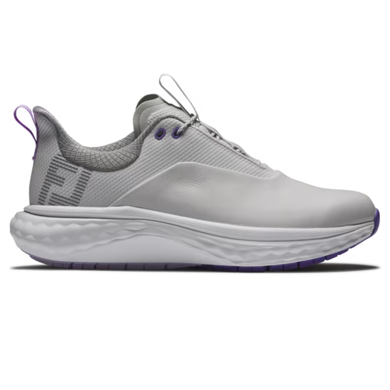 FootJoy Quantum Womens Golf Shoes 6.5 Grey/White/Purple