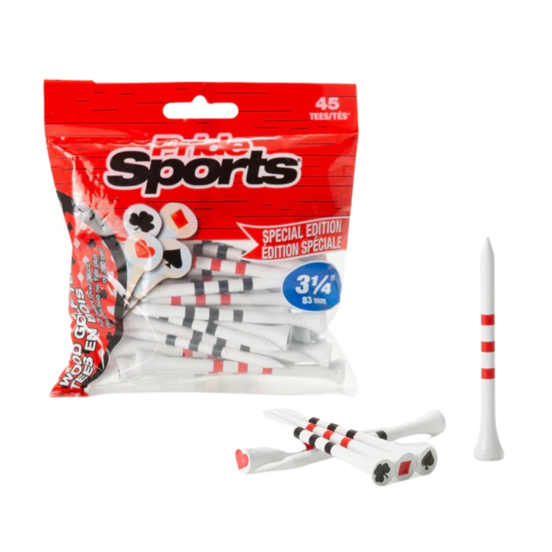 PrideSports Special Edition Wood Golf Tees Playing Cards