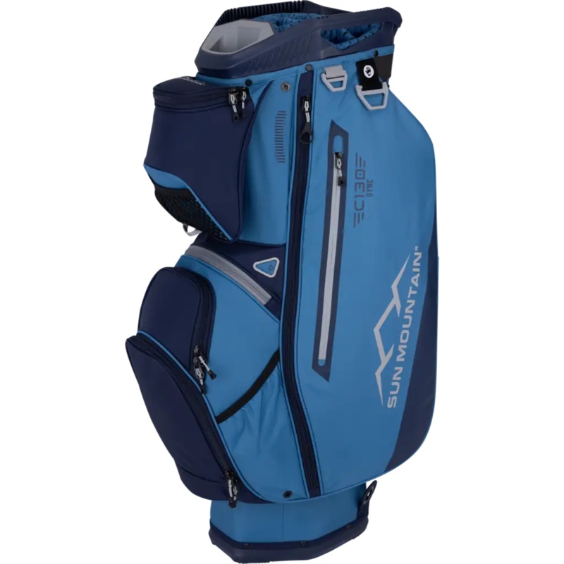 Sun Mountain C-130 Sync Cart Bag 2024 Black/Steel/Red