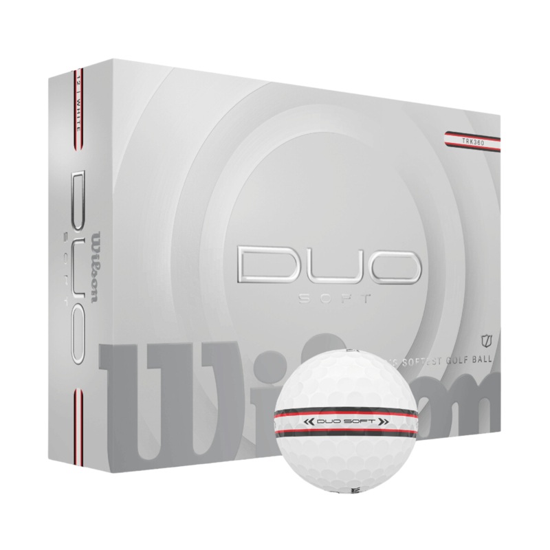 Wilson 2025 DUO Soft TRK360 Golf Balls Dozen White