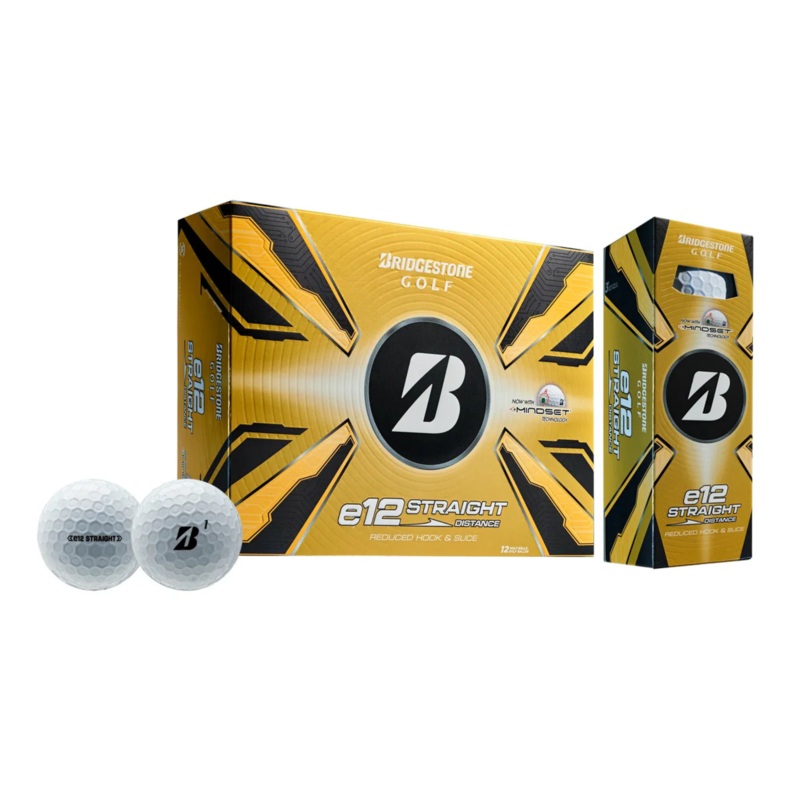 Bridgestone 2025 e12 Straight Golf Balls White Dozen