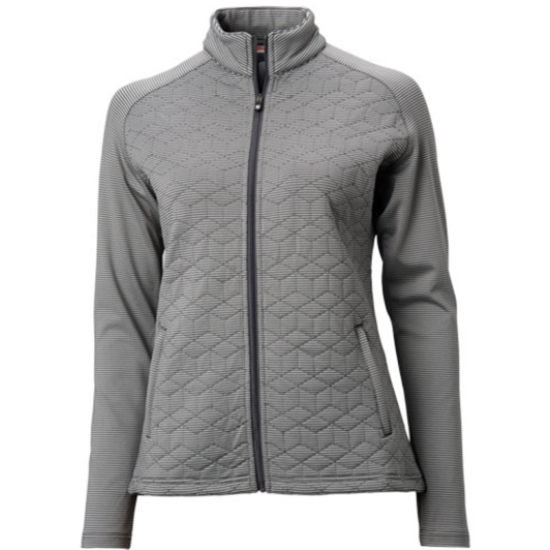 FootJoy Women’s Quilted mini stripe hybrid jacket