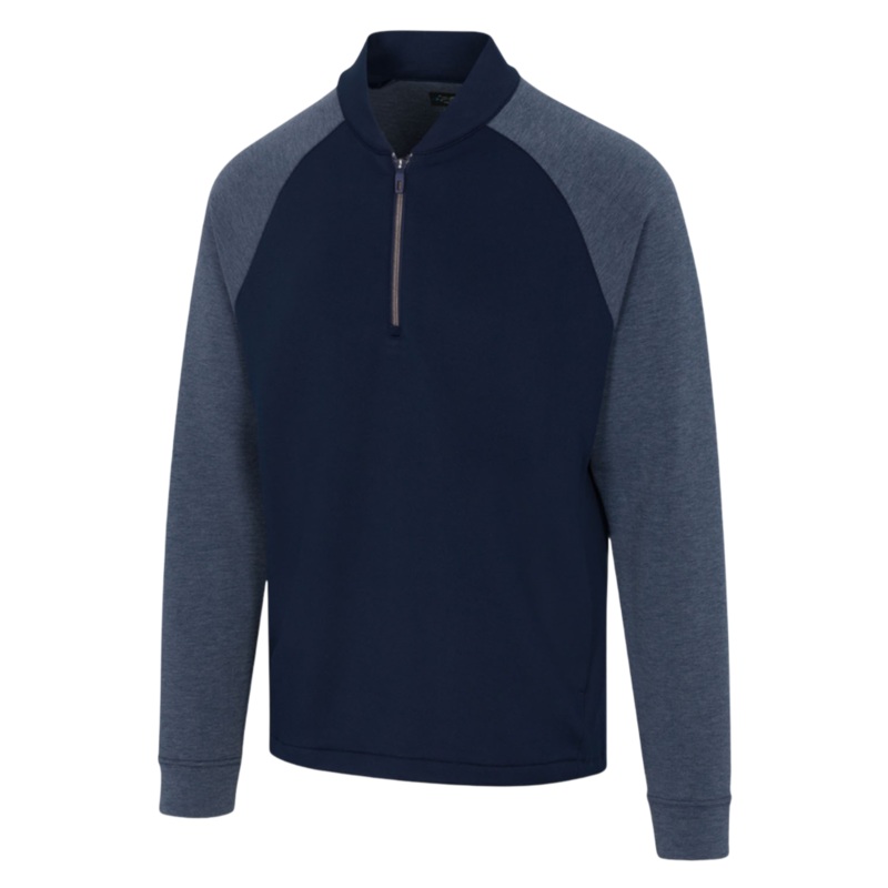 Greg Norman Men’s Eagle Tech Quarter Zip Long Sleeve Top | Navy Navy S