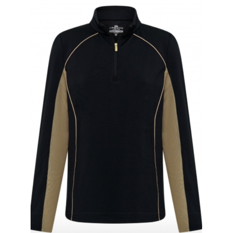 Sporte Leisure Night Ladies 1/4 Zip Pullover Size 10