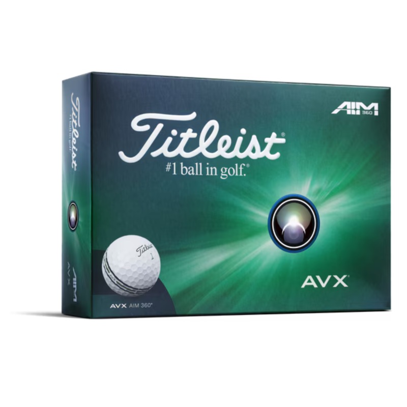 Titleist 2025 AVX Aim 360 Golf Balls | White Dozen