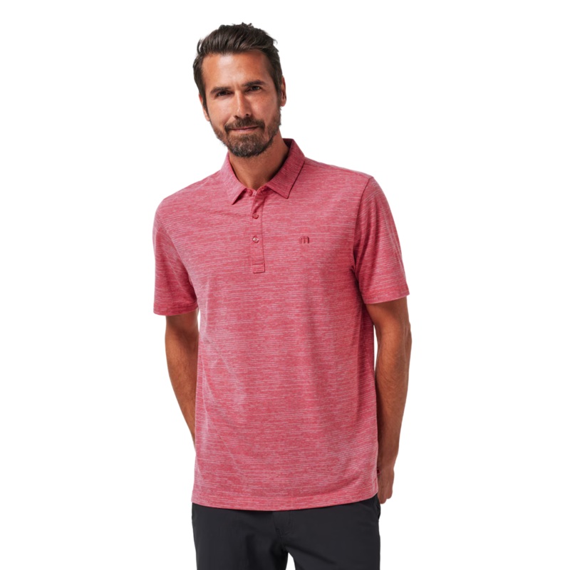 TravisMathew The Heater Men’s Polo Heather/Scooter M
