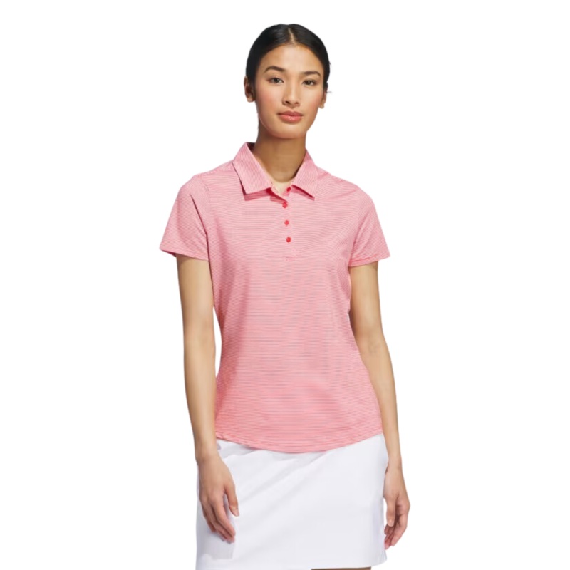 Women’s Ottoman Short Sleeve Polo Shirt Pure Ruby M