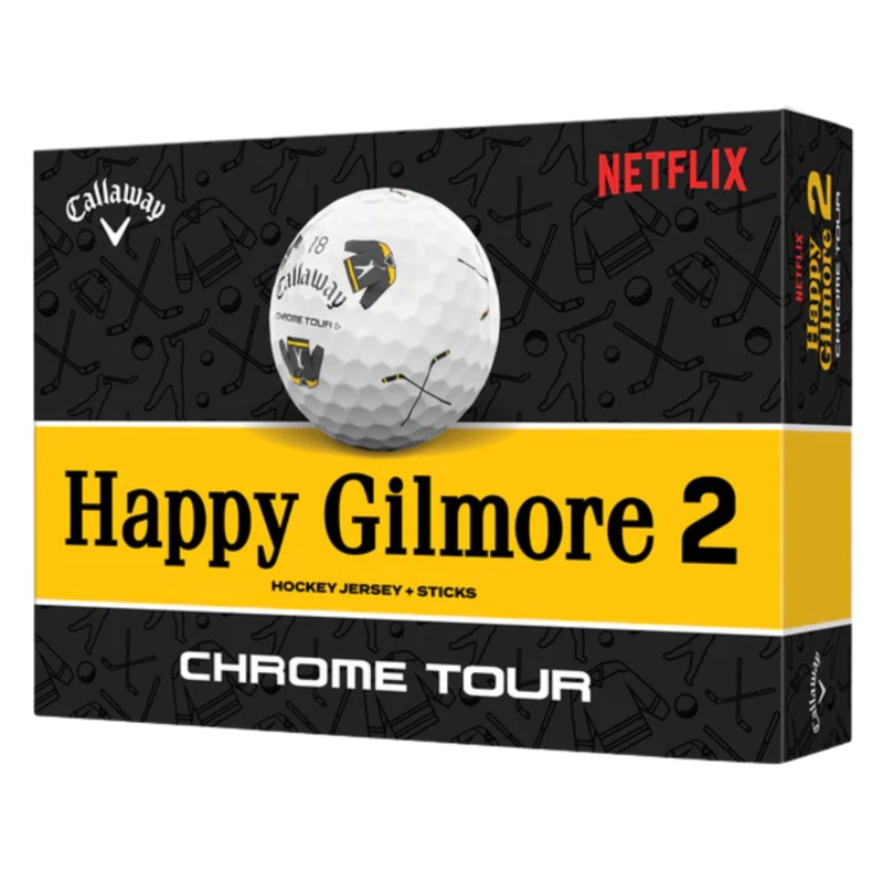 Callaway Chrome Tour Tru-Vis Happy Gilmore 2 Jersey Golf Balls Dozen