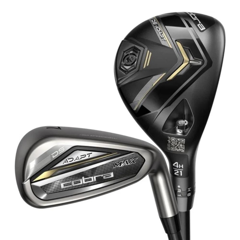 Cobra Women’s DS Adapt Combo Iron Set Right 5H & 6H | 7-PW + SW KBS PGH 55 Graphite Ladies