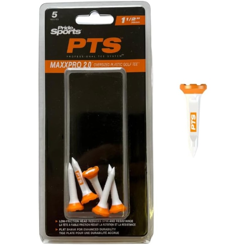 Pride PTS MaxxPro 2.0 Oversize Plastic Tee 1-1/2″ (5 Pack)