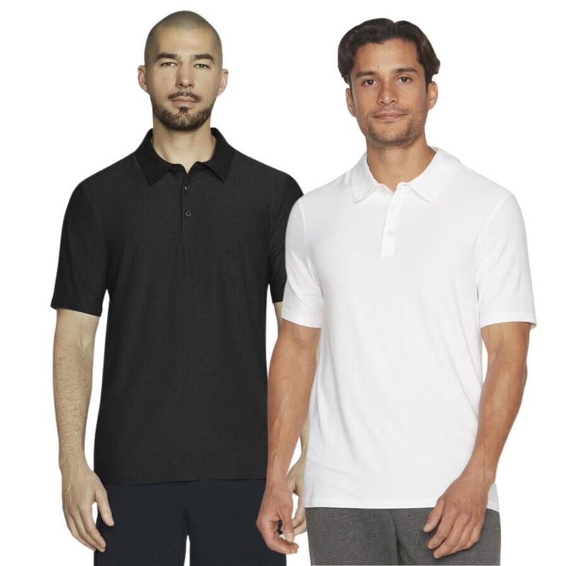Skechers Men’s GO DRI All Day Solid Polo 24 WHITE 2XL