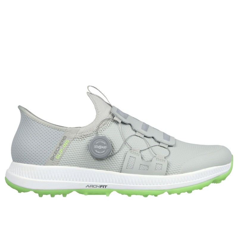 Skechers Men’s Slip-ins: GO GOLF Elite 5 Golf Shoe – Gray/Lime GREY/ LIME 10.0 Medium