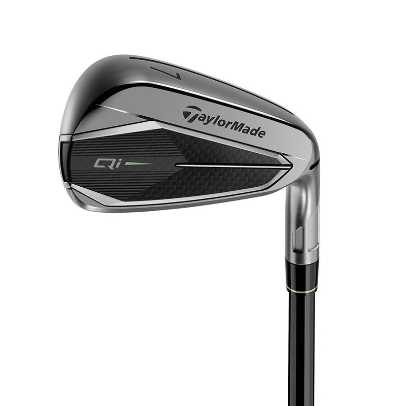 TaylorMade Qi Gunmetal Iron Set Right 5-PW + AW Steel Stiff