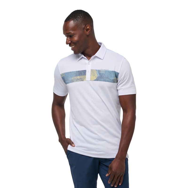 TravisMathew Men’s At Altitude Polo WHITE XL