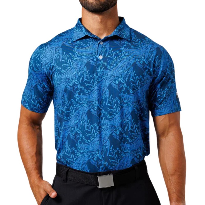 Waggle Men’s Big Blue Polo 24 BLUE 2XL