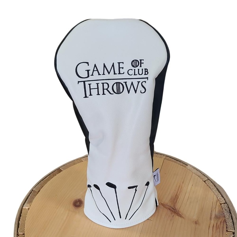 Backspin Game of Club Throws Driver Headcover WHT DRIV