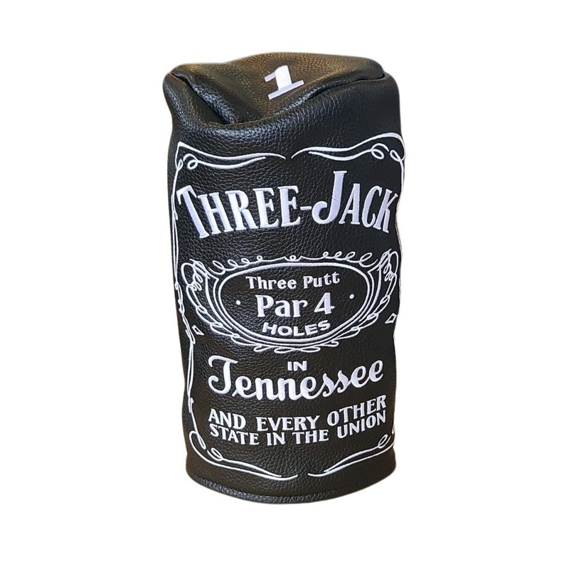 Backspin Three Jack Barrel Driver Headcover BLK DRIV