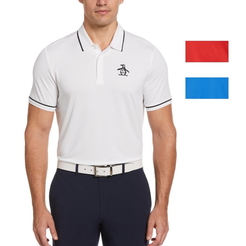 Original Penguin Men’s Heritage Piped Polo 24 POINSETTIA MD