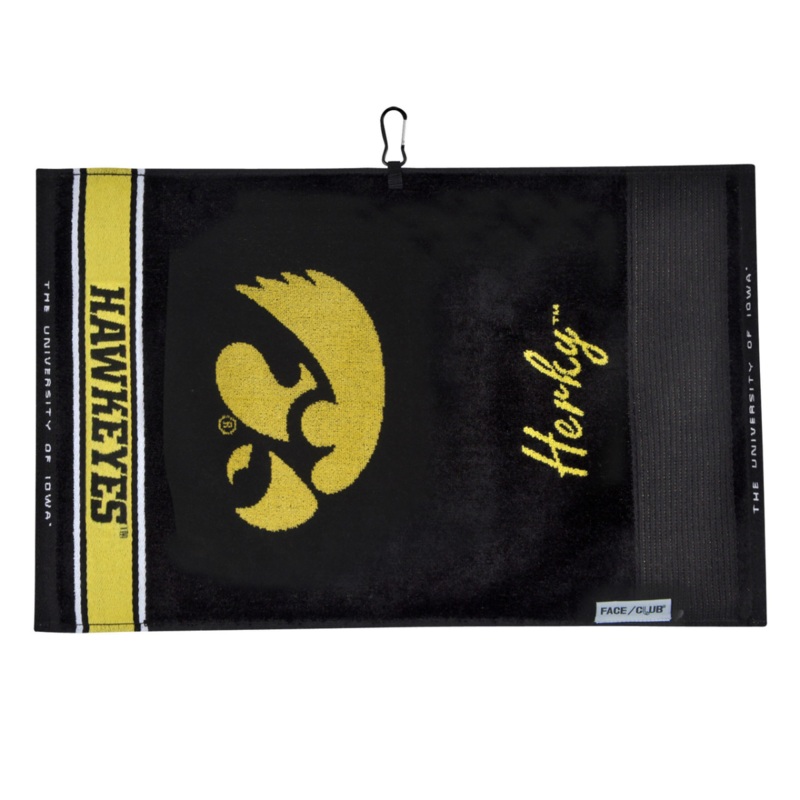 Team Effort Collegiate Jacquard Towel IOWA HAWKEYES