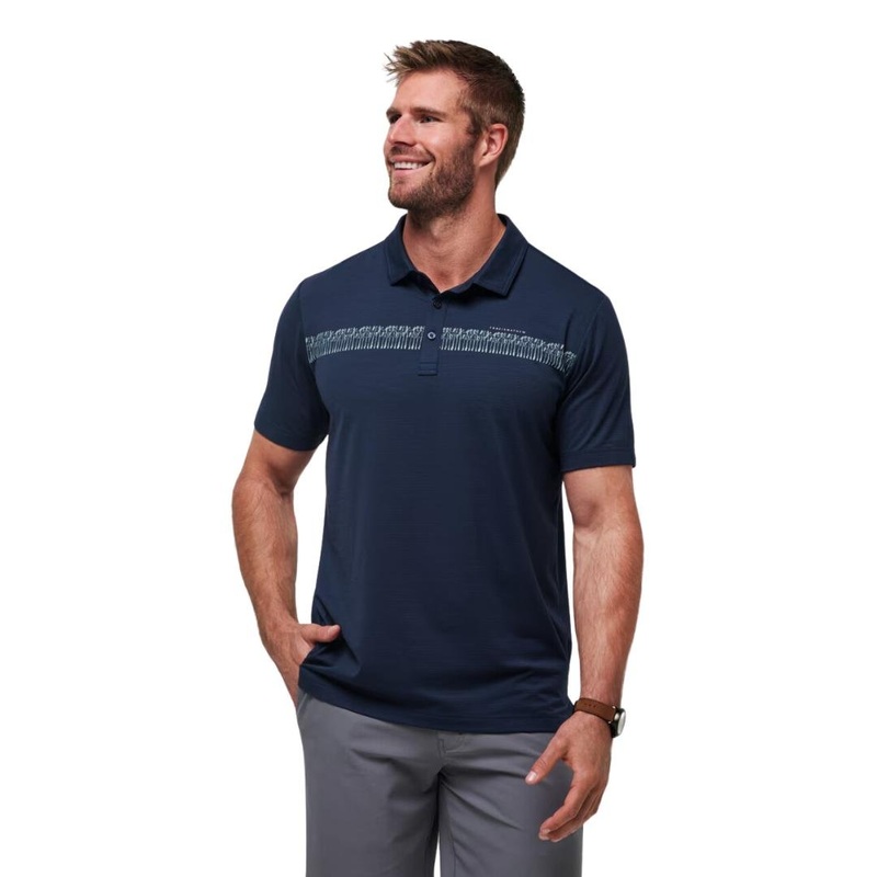 TravisMathew Men’s Mood Lighting Polo 24 TOTAL ECLIPSE MD