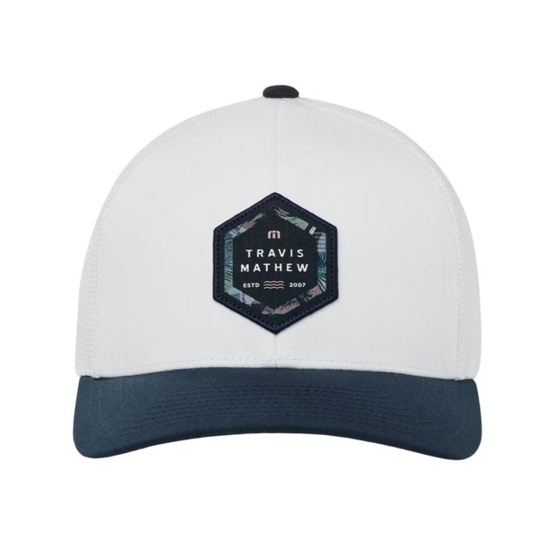 TravisMathew Men’s Summer Season Snapback Hat 24 WHITE OSFA