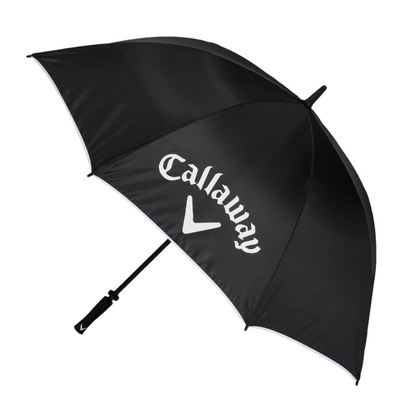 Callaway Single Canopy Logo Umbrella BK/WHT 60
