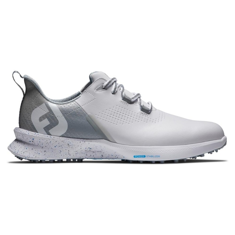 FootJoy Men’s Fuel Golf Shoe – White/Gray Previous Season Style 55427 WHITE/GRAY 15.0 Medium