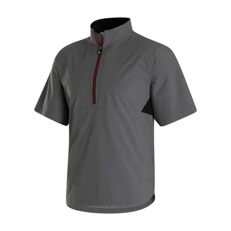 FootJoy Men’s HydroLite X Short Sleeve Rain Shirt – Charcoal/Black CHARCOAL LG