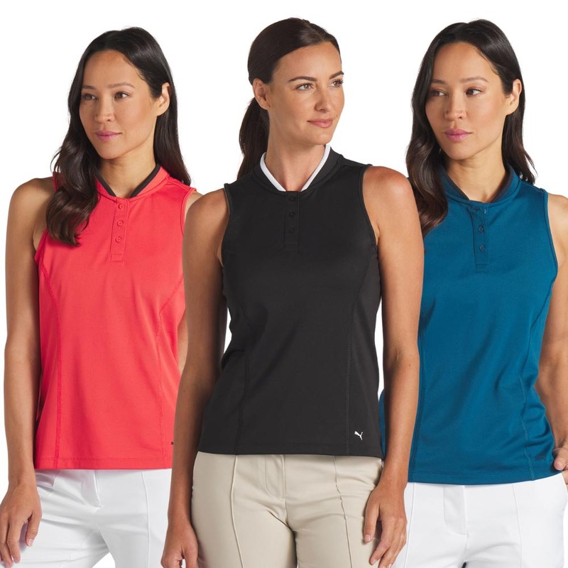 Puma Women’s Range Sleeveless Polo 24 ACTIVE RED S