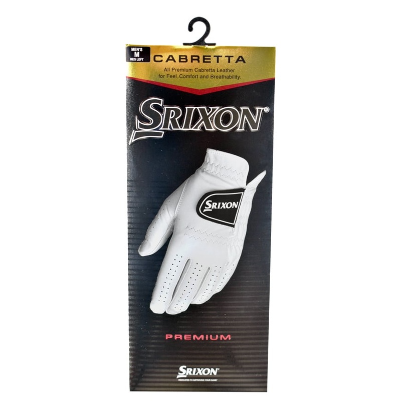Srixon Men’s Cabretta Leather Golf Glove WH/BK XL Left