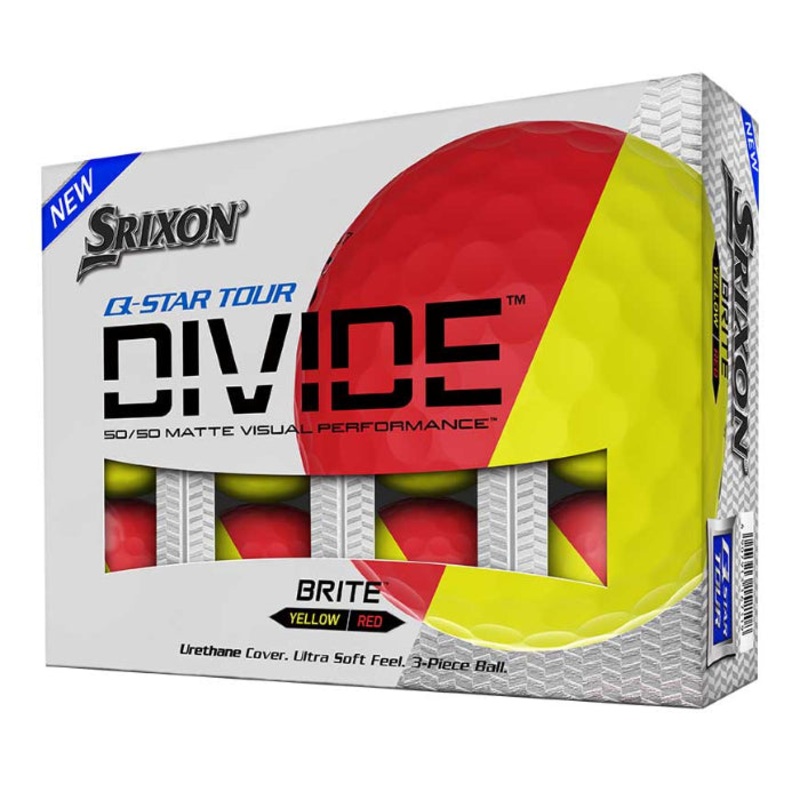 Srixon Q Star Tour Divide Golf Balls MATTE ORANGE