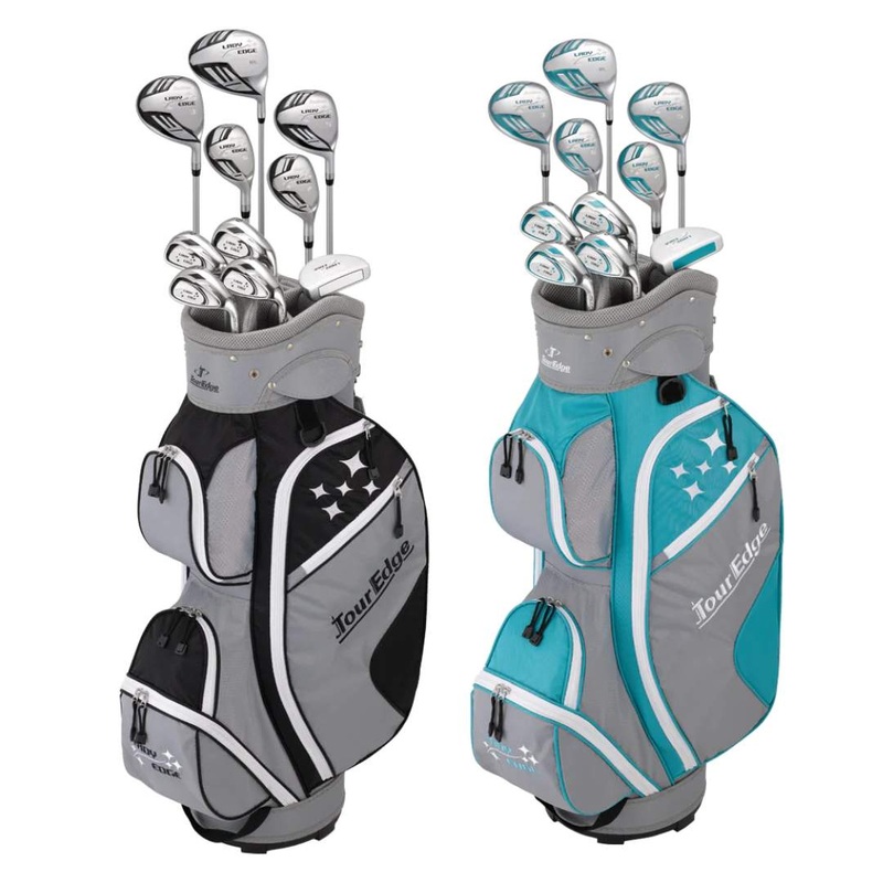 Tour Edge Women’s Lady Edge 11 Piece Package Golf Set BLACK/WHITE Standard