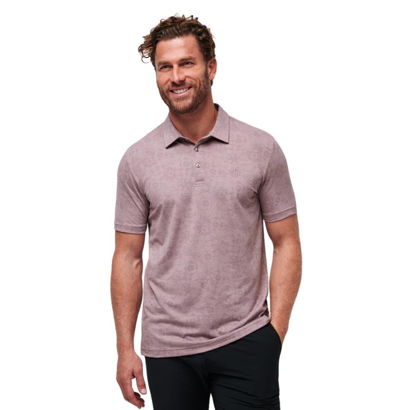 TravisMathew Men’s New Destination Polo 24 ELDERBERRY 2XL