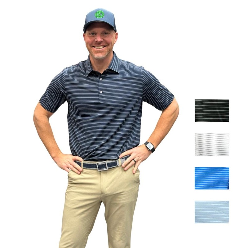 Backspin Men’s Freedom Stripe Polo 24 BLACK S